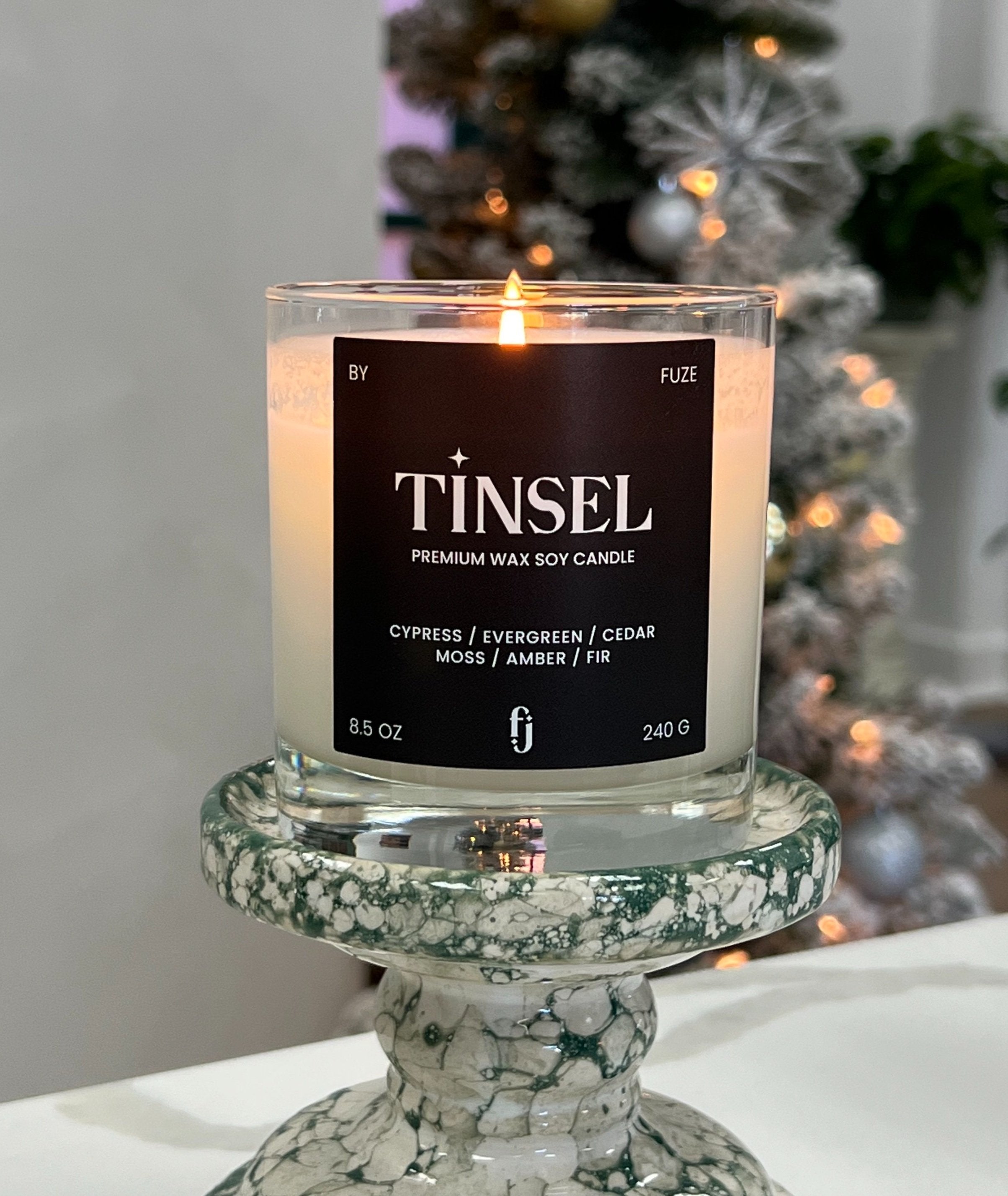 Tinsel Candle
